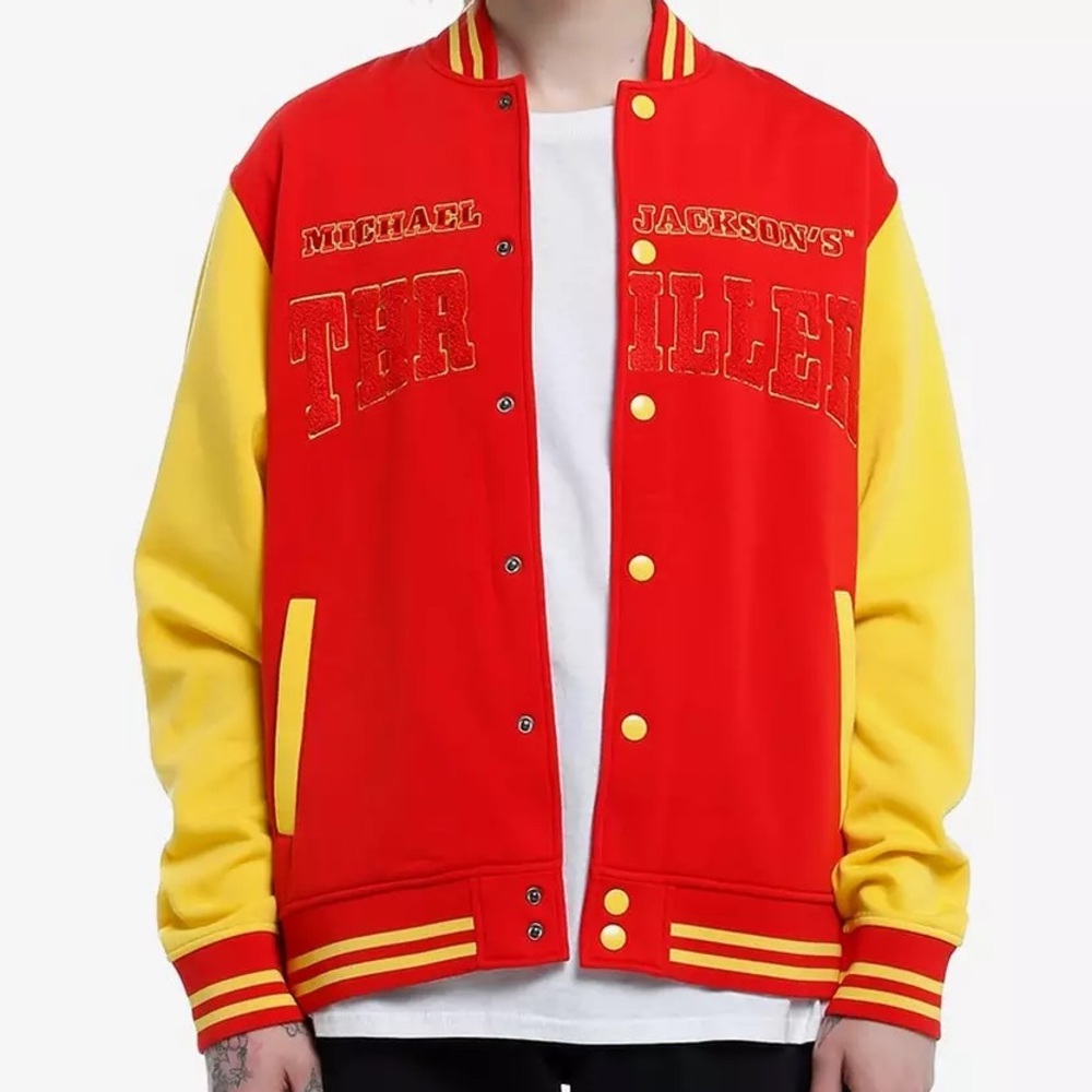 Unisex Michael Jackson‎ Thriller Varsity Jacket Hot Topic Halloween